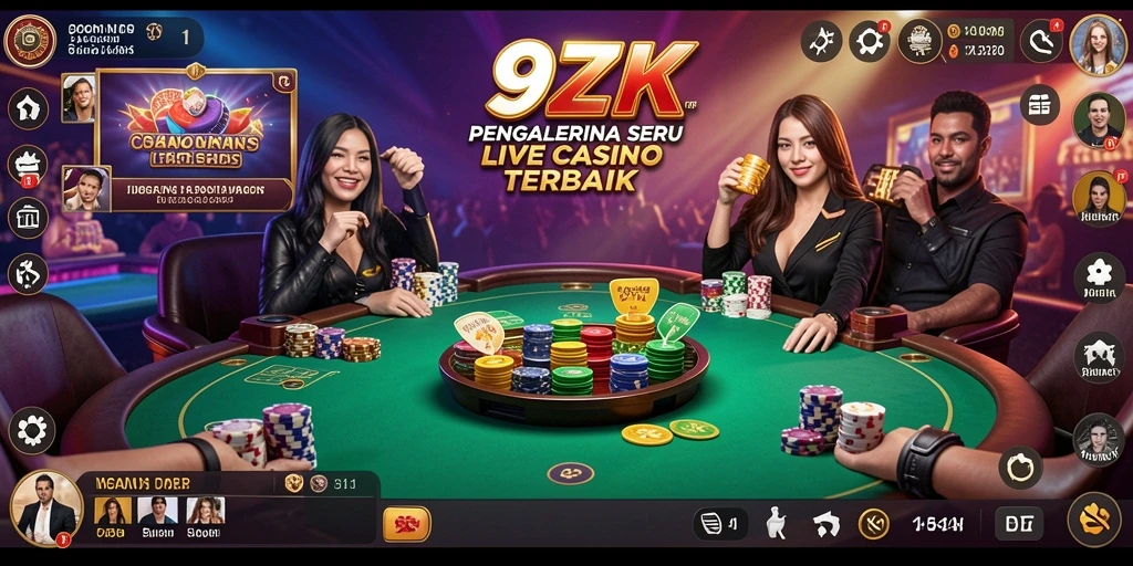 Gameplay menarik dan interaktif di Live Casino 99ZK.