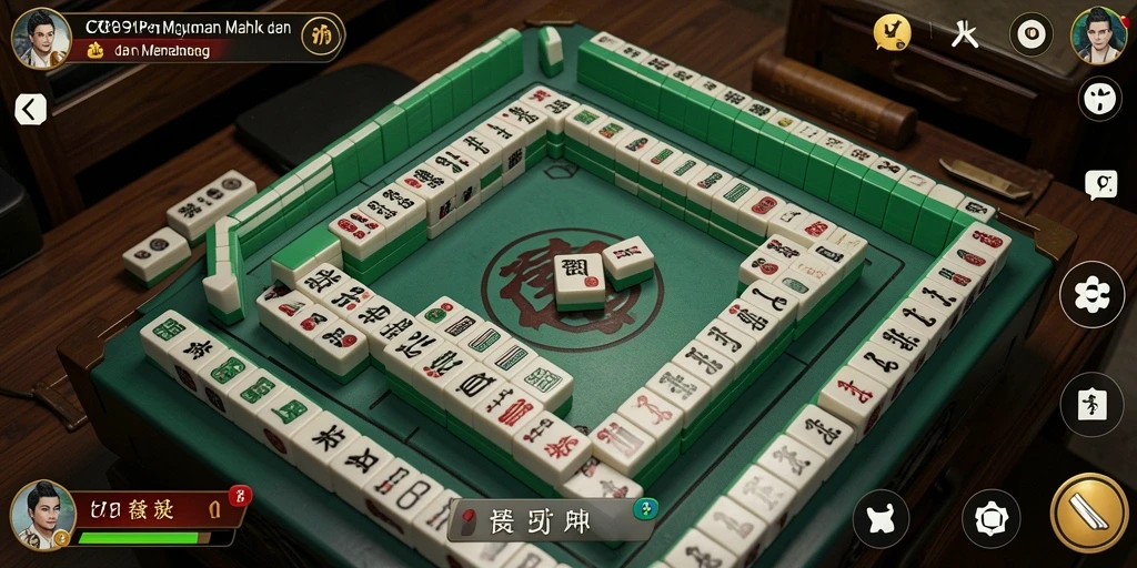 Tampilan gameplay menarik dari C789 dengan grafis Mahjong yang memukau.