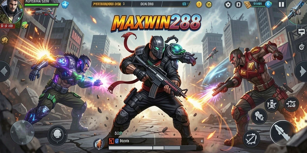 Tangkapan layar gameplay MAXWIN288 menampilkan aksi seru dan grafis yang menawan.