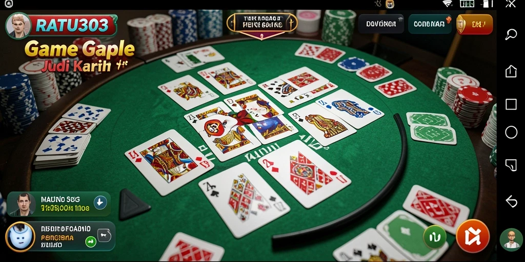 Screenshot gameplay seru dari RATU303 menampilkan aksi bermain Gaple.