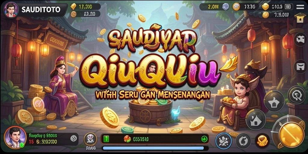Screenshot gameplay SAUDITOTO menampilkan suasana permainan QiuQiu yang menarik.