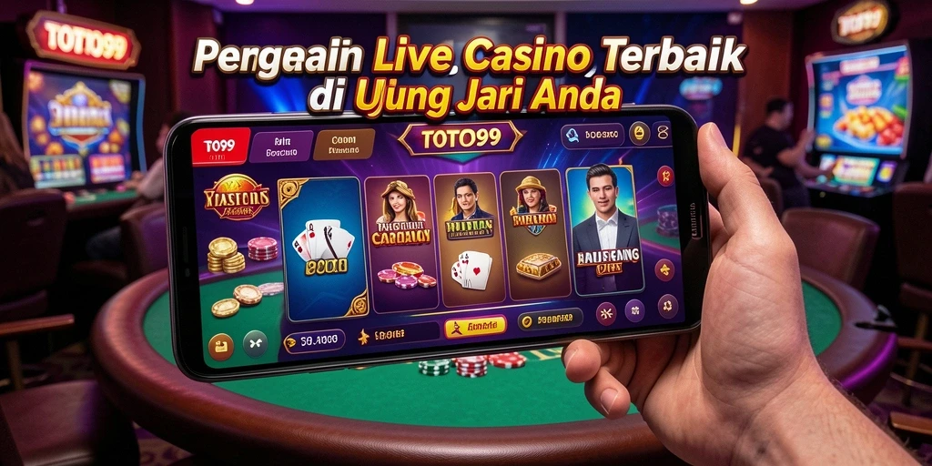 Tampilan gameplay Live Casino yang mendebarkan di TOTO99.